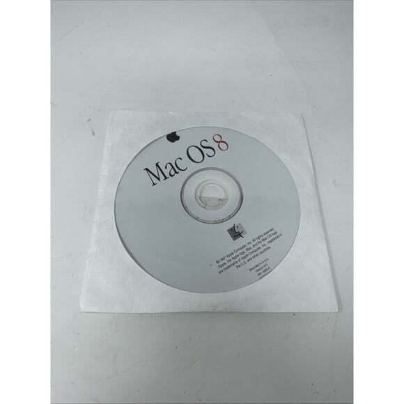 Apple Mac OS 8 Install CD Version 8.0 1997 CD ROM Disc ONLY 691-1600-A - Picture 1 of 2